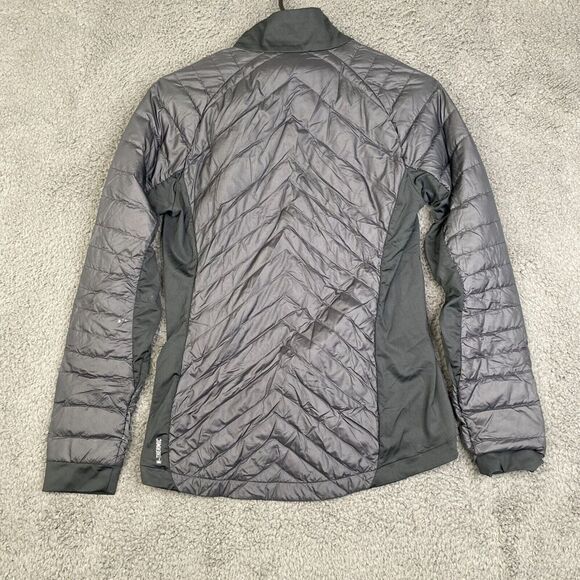 Odlo Puffer Jacket Womens Small Black N-Thermic Hybrid Zip Up - Picture 12 of 13